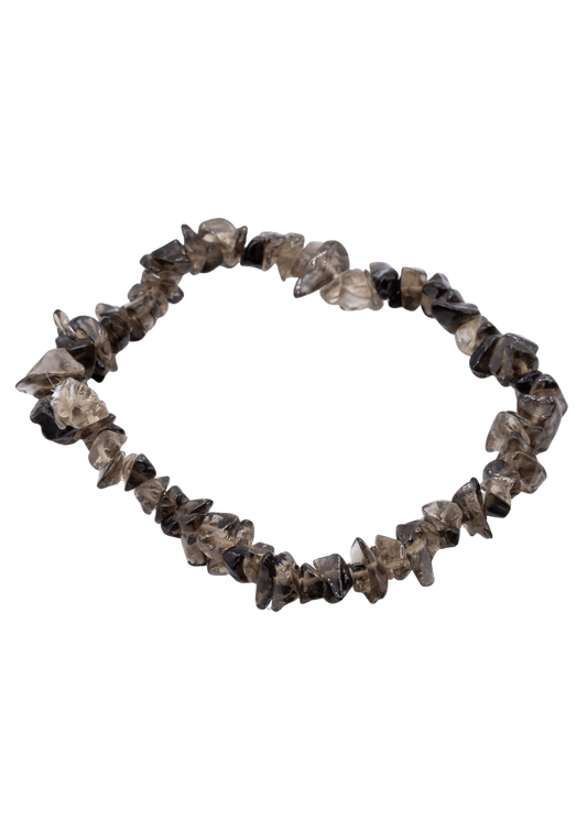 Smoky Quartz Chip Stretch Bracelet