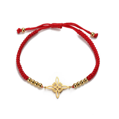 Women's & Men's Witch Knot Beads Black Red Blue Bracelets