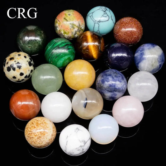 Gemstone Mini Spheres 16 mm (20 Pieces)