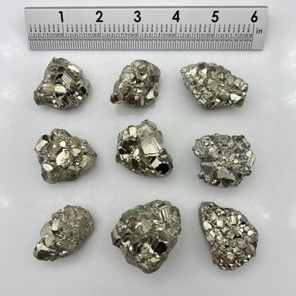 High Quality Cubic Cocada Pyrite 25-50mm AVG