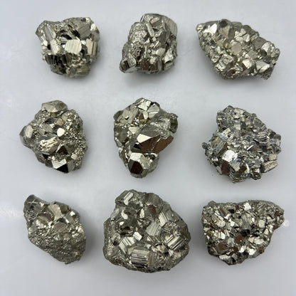 High Quality Cubic Cocada Pyrite 25-50mm AVG