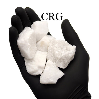 White Agate Raw Rock – Rough Crystal Stones 25–40mm, Bulk Wholesale Minerals for Craft & Decor